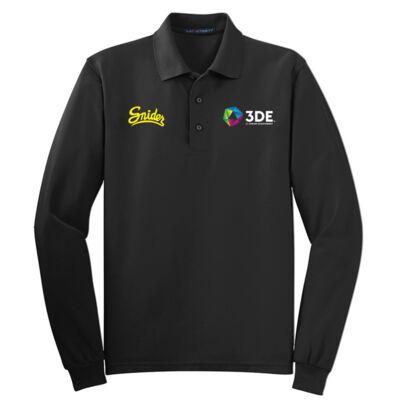 3DE Snyder - Silk Touch Long Sleeve Polo Thumbnail