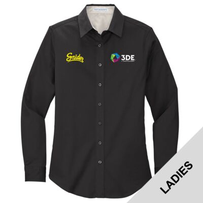 3DE Snyder - Ladies Long Sleeve Easy Care Shirt Thumbnail