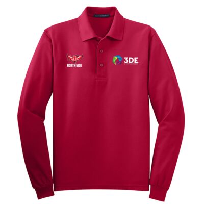 3DE North Side - Silk Touch Long Sleeve Polo Thumbnail