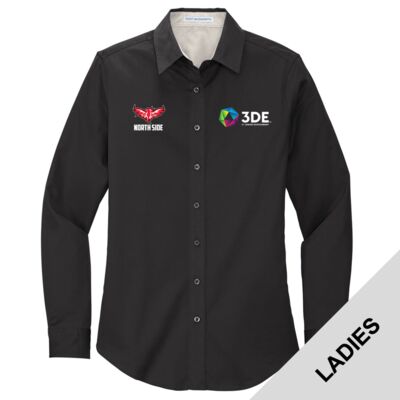 3DE North Side - Ladies Long Sleeve Easy Care Shirt Thumbnail