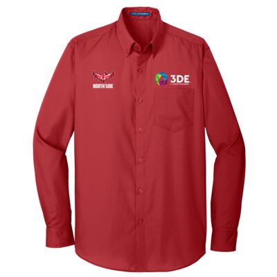 3DE North Side - Long Sleeve Carefree Poplin Shirt Thumbnail