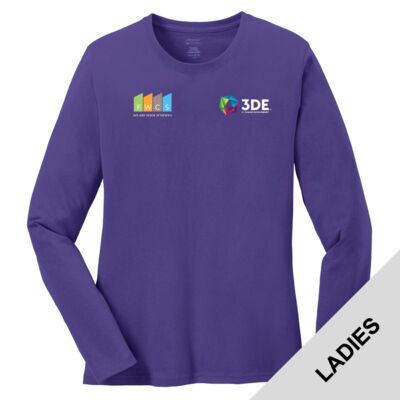 3DE FWCS - Ladies Long Sleeve Core Cotton Tee Thumbnail