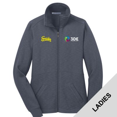 3DE Snider - Ladies Slub Fleece Full Zip Jacket Thumbnail