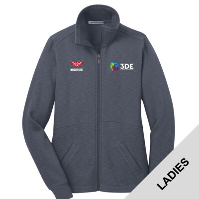 3DE North Side - Ladies Slub Fleece Full Zip Jacket Thumbnail
