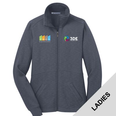 3DE FWCS - Ladies Slub Fleece Full Zip Jacket Thumbnail