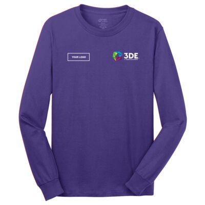 3DE Custom - Long Sleeve Core Cotton Tee Thumbnail