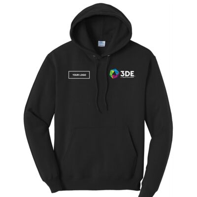 3DE Custom - Core Fleece Pullover Hooded Sweatshirt Thumbnail