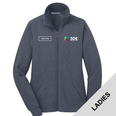 3DE Custom - Ladies Slub Fleece Full Zip Jacket Thumbnail