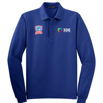 3DE Wayne - Silk Touch Long Sleeve Polo Thumbnail