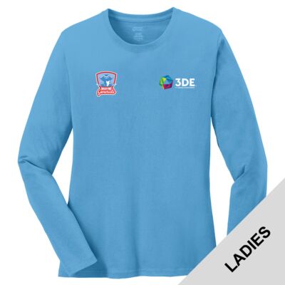 3DE Wayne - Ladies Long Sleeve Core Cotton Tee Thumbnail