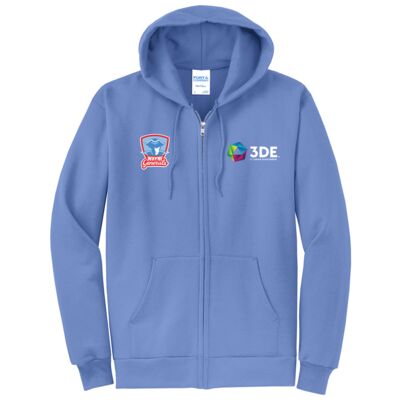 3DE Wayne - Core Fleece Full Zip Hooded Sweatshirt Thumbnail