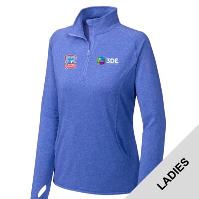 3DE Wayne - Ladies Sport Wick ® Stretch 1/2 Zip Pullover Thumbnail