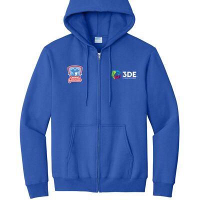 3DE Wayne - Essential Fleece Full Zip Hooded Sweatshirt Thumbnail