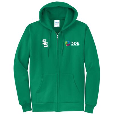 3DE South Side - Core Fleece Full Zip Hooded Sweatshirt Thumbnail