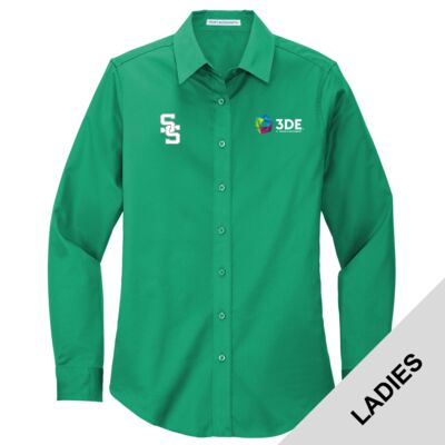 3DE South Side - Ladies Long Sleeve Easy Care Shirt Thumbnail
