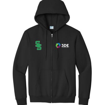 3DE South Side - Essential Fleece Full Zip Hooded Sweatshirt Thumbnail