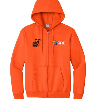 3DE Northrop - Essential Fleece Full Zip Hooded Sweatshirt Thumbnail