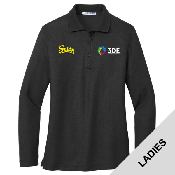 L500LS - EMB - J248E002 Left Chest / S217E004 Right Chest - Snider Ladies Long Sleeve Pique Polo Thumbnail