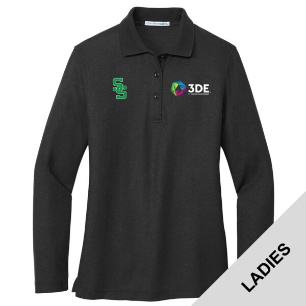 L500LS - EMB - J248E002 Left Chest / S348E002 Right Chest - South Side Ladies Long Sleeve Pique Polo Thumbnail