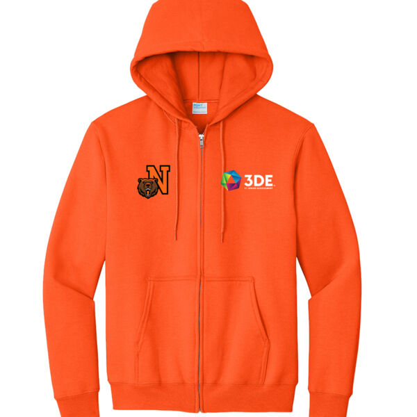 PC90ZH - EMB - J248E002 Left Chest / N209E015 Right Chest - Northrop Heavyweight Full Zip Hoodie Thumbnail