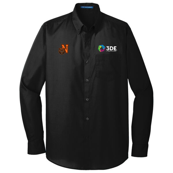 W100 - EMB - J248E002 Left Chest / N209E015 Right Chest - Northrop Long Sleeve Poplin Shirt Thumbnail