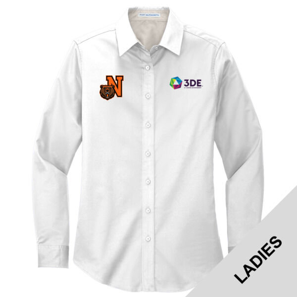 L608 - EMB - J248E002 Left Chest / N209E015 Right Chest - Northrop Ladies Long Sleeve Dress Shirt Thumbnail